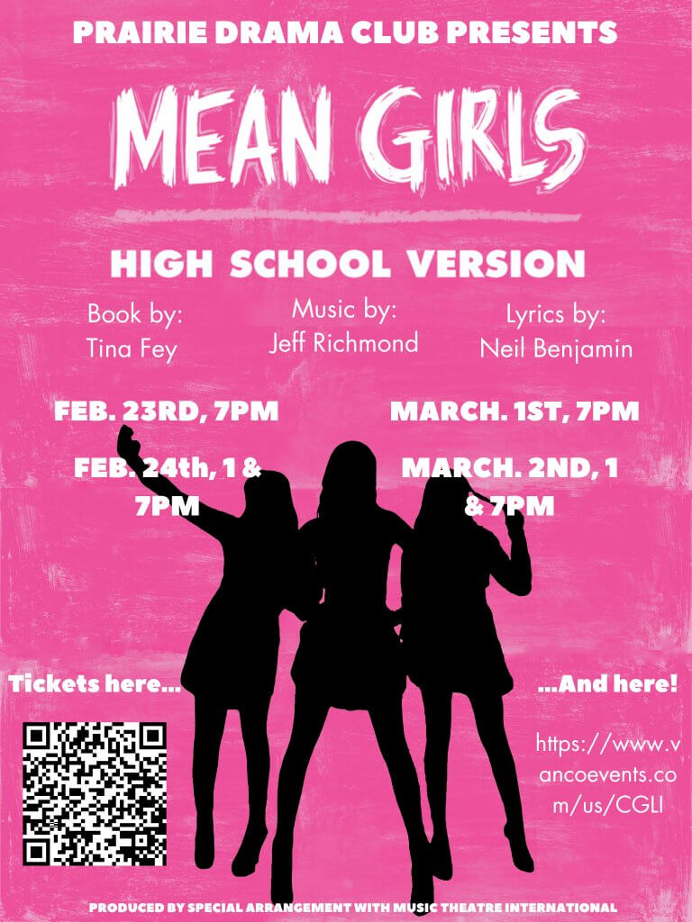 Get your tickets now for Mean Girls the play - Prairie High School